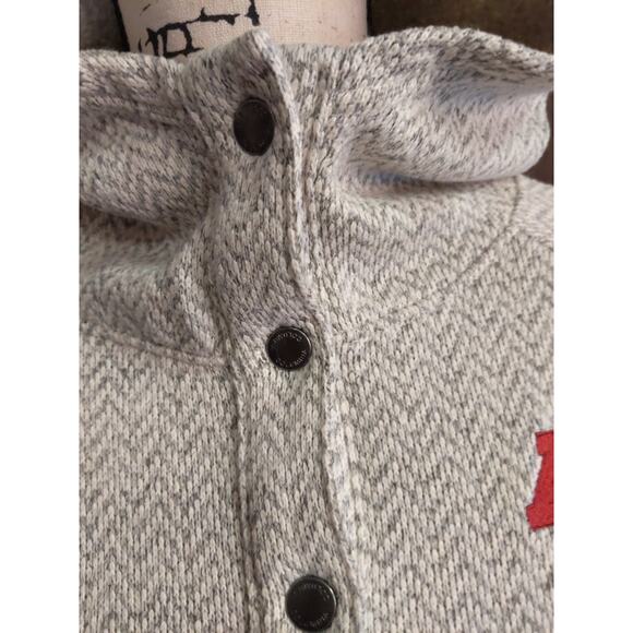 University Of Minnesota Large Womens Gray Sweatshirt Embroidered Logo Hoodie - Picture 3 of 11